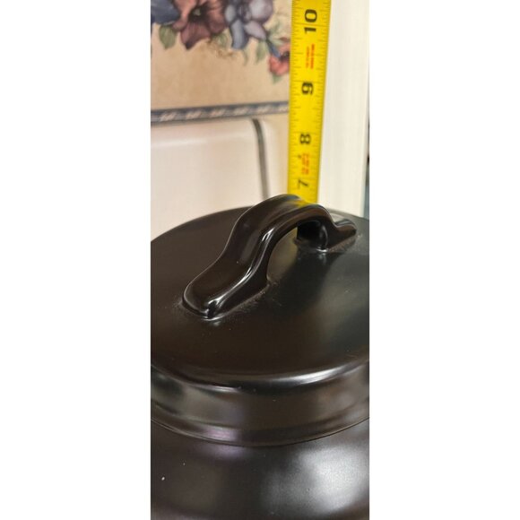 RAE Dunn Cannister Black Happy Halloween Kitchen Cookie 8"H x 8.5"W - Picture 12 of 14